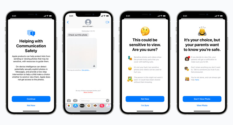 Apple Communication Safety Screenshots