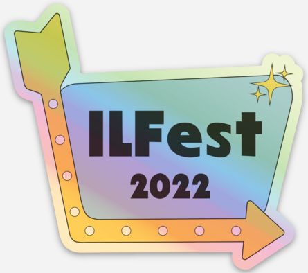 ILFest 2022 Holographic Sticker Mockup